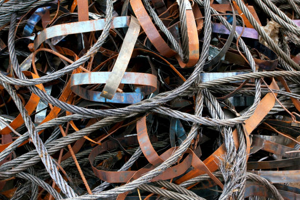 Scrap metal recycling yard close up.----------------------------------------------------------------------------Ea|Please click other similar images on my portfolio. Thx! ;)
